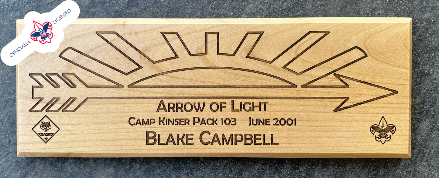 Arrow of Light Plaque