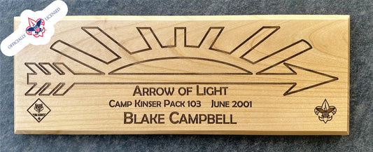 Arrow of Light Plaque